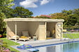 LASITAMAJA - Abri bois Chatel 5 avec extension-28mm -Surface HORS TOUT  18.44M2 - vignette