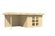 LASITAMAJA - Abri bois Chatel 5 avec extension-28mm -Surface HORS TOUT  18.44M2 - vignette