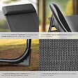 TECTAKE - Chaise de camping pliable MÜRITZ en aluminium avec appui-tête gris anthracite - vignette