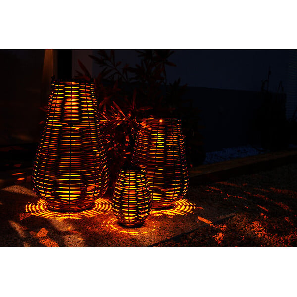 ORIUM - Lanterne solaire tressée Aretha h65cm - Orium - large
