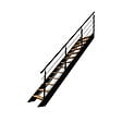 KORDO - Kit escalier SPECTRA droit avec Garde-corps - vignette