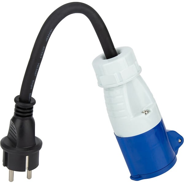 PROTEC - Adaptateur caravane mâle 2P+T vers femelle CEE 17 - Protec - large