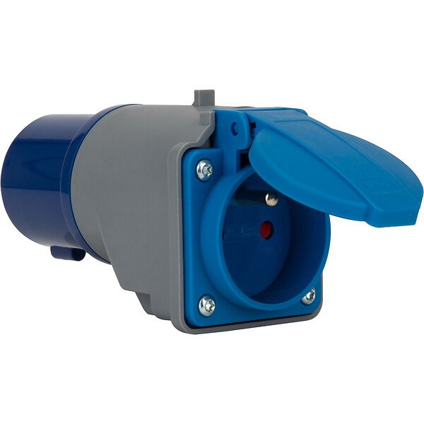 PROTEC - Adaptateur caravane femelle 16A vers mâle CEE17 - Protec - large