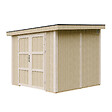 TIMBELA - Abri de Jardin Qualité Premium 5,9 m² - H231x248x294 cm - Sans plancher e  paroi latérale - Timbela M938B-HARVEST HONEY - vignette