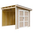 TIMBELA - Abri de Jardin Qualité Premium 5,9 m² - H231x248x294 cm - Sans plancher e  paroi latérale - Timbela M938B-TERRA BROWN - vignette