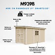 TIMBELA - Abri de Jardin Qualité Premium 8,68 m² - H231x248x412 cm - Sans plancher e  paroi latérale - Timbela M939B-HARVEST HONEY - vignette