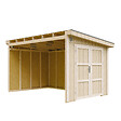 TIMBELA - Abri de Jardin Qualité Premium 8,68 m² - H231x248x412 cm - Sans plancher e  paroi latérale - Timbela M939B - vignette