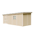 TIMBELA - Abri de Jardin Qualité Premium 14,3 m² - H231x248x648 cm - Sans plancher e  paroi latérale - Timbela M941B-HARVEST HONEY - vignette