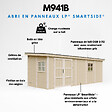 TIMBELA - Abri de Jardin Qualité Premium 14,3 m² - H231x248x648 cm - Sans plancher e  paroi latérale - Timbela M941B-HARVEST HONEY - vignette