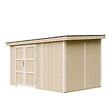 TIMBELA - Abri de Jardin Qualité Premium 8,68 m² - H231x248x412 cm - Sans plancher e  paroi latérale - Timbela M939B-CAVERN STEEL - vignette