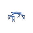 KINGCAMP - Table de camping - 4 personnes - Avec banc inclus - vignette