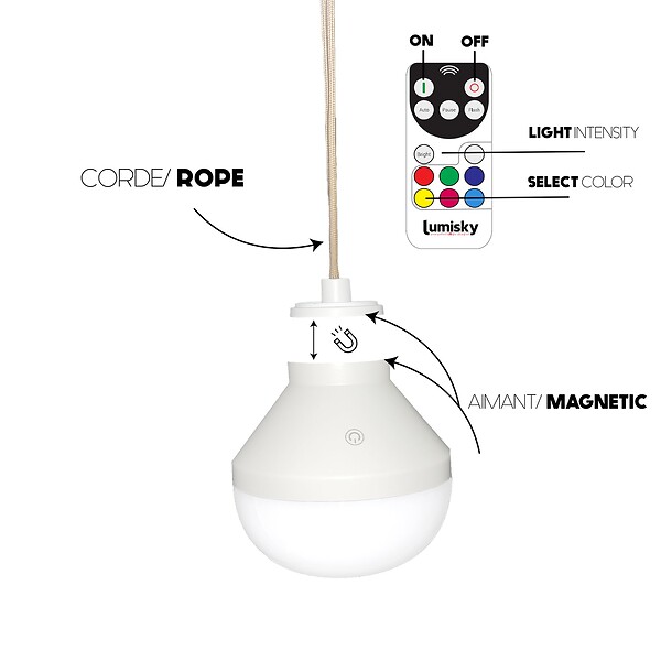 LUMISKY - Suspension nomade ANAFI NOMAD H47cm - large