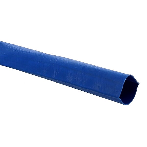 HUGGY TUYAUX - Tuyau de refoulement plat Ø 102 mm (4'') bleu - Longueur 25 mètres - large