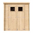TIMBELA - Abri de jardin en bois - H200 x l204 x L204 cm / 3,53 m2 - M309 - vignette