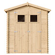 TIMBELA - Abri de jardin en bois AVEC SOL TRAITÉ - Stockage extérieur I186xL196xH218 cm/ 2,82 m2 Petit abri à outils, Local à vélos - M320+M320G - vignette