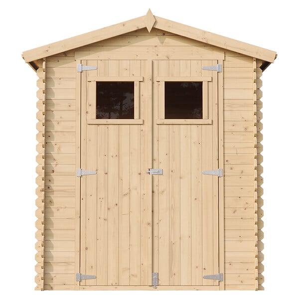 TIMBELA - Abri de jardin en bois - Stockage extérieur I186xL196xH218 cm/ 2,82 m2 - M320 - large