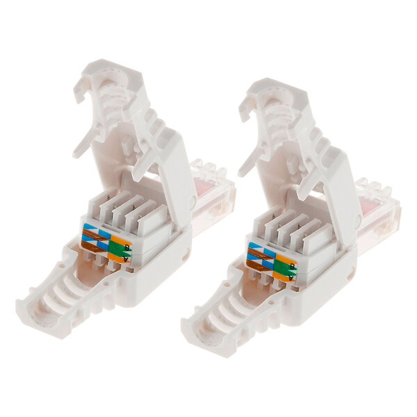ZENITECH - Lot de 100 fiches RJ45 CAT 6 sans outil - Zenitech - large