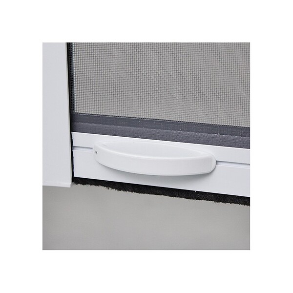 VOLET-MOUSTIQUAIRE - MOUSTIQUAIRE EN ALU ENROULABLE H.145 X L.130 cm POUR FENETRE, coloris BLANC - large