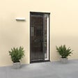 VOLET-MOUSTIQUAIRE - Moustiquaire plissée pour porte et porte-fenêtre H230 cm x L140 cm coloris gris - vignette