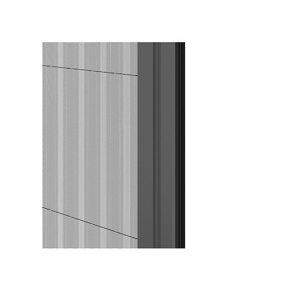VOLET-MOUSTIQUAIRE - Moustiquaire plissée pour porte et porte-fenêtre H230 cm x L140 cm coloris gris - large