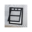VOLET-MOUSTIQUAIRE - Chatière de moustiquaire de Porte ou Baie Vitrée H25 cm x L20 cm Noir - vignette