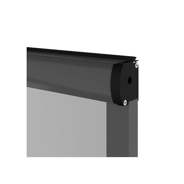 VOLET-MOUSTIQUAIRE - Moustiquaire enroulable verticale grise H145 cm x L130 cm - large