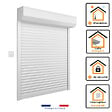 VOLET-MOUSTIQUAIRE - VOLET ROULANT ALU, MOTEUR FILAIRE, H 120 x L120 cm POUR FENETRE - vignette