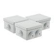 ZENITECH - Lot de 36 boîtes étanches carrées 80x80x40mm - Gris - Zenitech - vignette