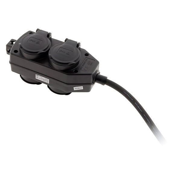 ZENITECH - Lot de 5 boîtiers de dérivation 4 prises IP44 5m - Noir - Zenitech - large