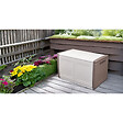 INTEC - Coffre de Rangement Extérieur 230L Malle de Jardin Beige/Taupe 96 x 53 x H57cm Poignées de transport INTEC - vignette