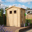 TIMBELA - Abri de jardin en bois I196xL136xH218 cm/ 1.98 m2 - M367 - vignette