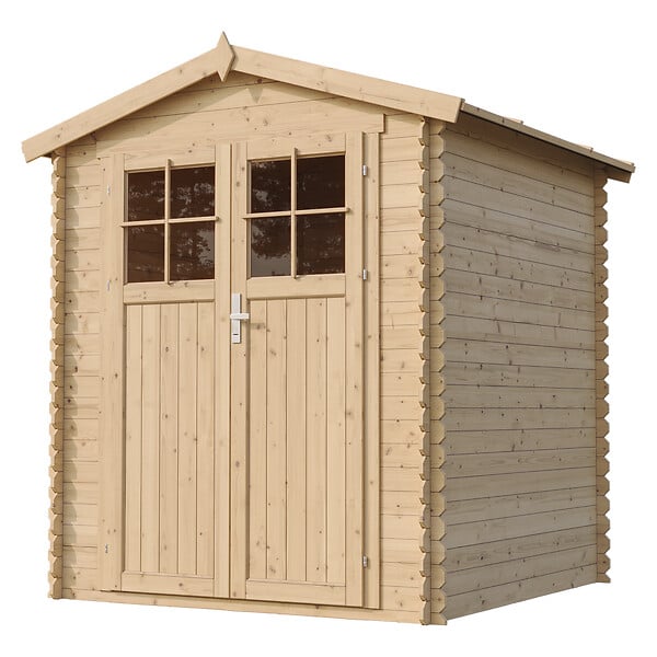 TIMBELA - Abri de jardin en bois - Stockage extérieur I186xL196xH218 cm/ 2,82 m2 - M320F - large