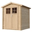 TIMBELA - Abri de jardin en bois - Stockage extérieur I186xL196xH218 cm/ 2,82 m2 - M320F - vignette