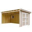 TIMBELA - Abri de Jardin Qualité Premium 11,47 m² - H231x248x530 cm - Sans plancher e  paroi latérale - Timbela M940B-TERRA BROWN - vignette
