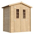 TIMBELA - Abri de jardin en bois - Stockage extérieur I196xL136xH218 cm/ 1.98 m2 - M367C - vignette