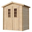 TIMBELA - Abri de jardin en bois - Stockage extérieur I196xL136xH218 cm/ 1.98 m2 - M367C - vignette