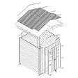 TIMBELA - Abri de jardin en bois - Stockage extérieur I196xL136xH218 cm/ 1.98 m2 - M367C - vignette