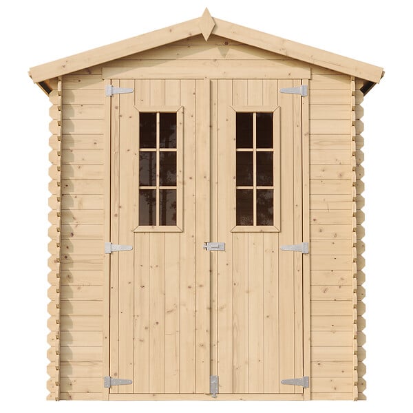 TIMBELA - Abri de jardin en bois - Stockage extérieur I186xL196xH218 cm/ 2,82 m2  - M320C - large
