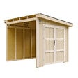 TIMBELA - Abri de Jardin Qualité Premium 5,9 m² - H231x248x294 cm - Sans plancher e  paroi latérale - Timbela M938B - vignette