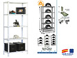 SIMON RACK - Simonrack - Etagère De Rangement 1800x800x300mm Blanc Charge 100kg -  Homeclassic Mini 5/300 - vignette
