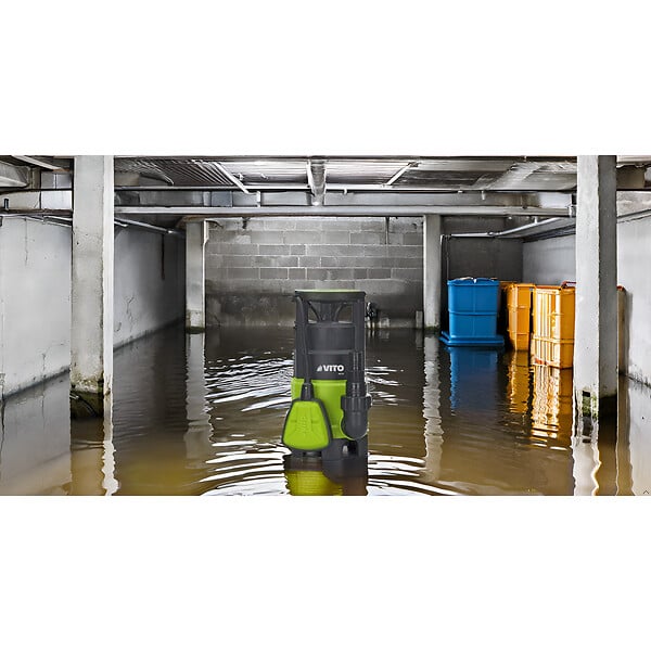 VITO - Pompe de relevage Eaux usées / Eaux Chargées 400W Pompe Vide-Cave Flotteur Inox Inondation Egouts Caves VITO - large