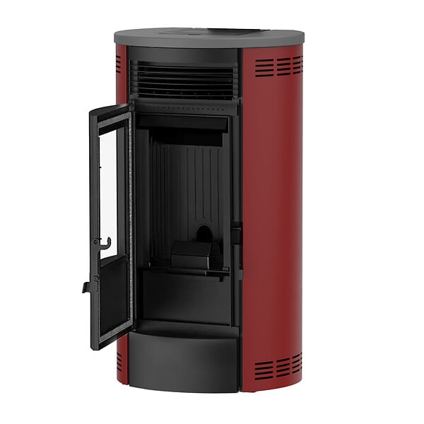SANNOVER - Poêle à granulés Air Flavia 9,5 kW Bordeaux Sannover - large