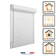 VOLET-MOUSTIQUAIRE - Volet Roulant PVC blanc H 155 cm x L 150 cm à sangle - vignette