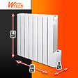 WARM TECH - Radiateur à inertie fluide 1200W 8 éléments - vignette