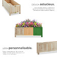 TECTAKE - Carré potager BLOMSTER marron - vignette