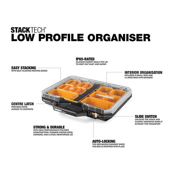 TOUGHBUILT INDUSTRIES - Organiseur StackTech TOUGHBUILT TB-B1-O-10-BEA - large