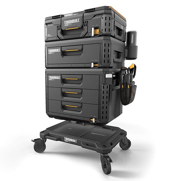 TOUGHBUILT INDUSTRIES - Plateau 4 roulettes StackTech TOUGHBUILT TB-B1-T-10-BEA - large