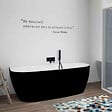 LEDA - Baignoire semi îlot murale 170 x 75 Greta monoline noir - vignette