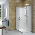 LEDA - Pack cabine de douche 120 x 80 cm Karamineral 2 porte coulissante + receveur de douche antidérapant - vignette