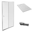 JACOB DELAFON - Receveur douche Ipso 140 x 80 + paroi coulissante niche + bonde - vignette